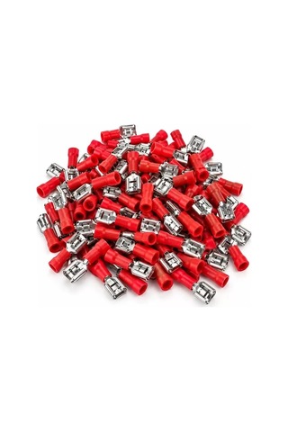 Sh Powermaster Pm-39067 0,5-1,5mm2 Kesit 20x7x5mm Soket Kırmızı İzoleli Kablo Pabucu 100'lü Paket Najmaddin