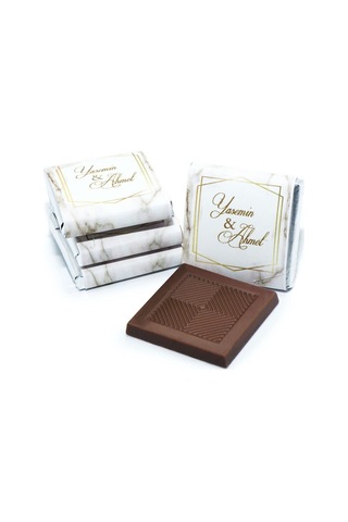 Nin Söz Ve Nişan Çikolatası Dökme Mermer Baskılı 170 Adet Napoliten Çikolata