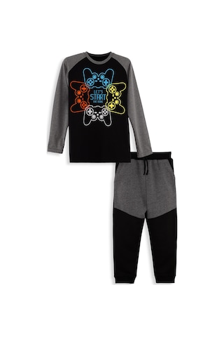 Denokids Let's Play Erkek Çocuk T-shirt Pantolon Takım Renkli