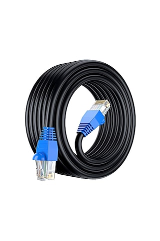 Apronx Cat6 50 M Dış Mekan Zırhlı Kablo Siyah