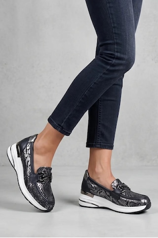 Mammamia One Air Pillow D26ya-3240 Kadın Hakiki Deri Toka Detaylı Günlük Comfort Ayakkabı Siyah