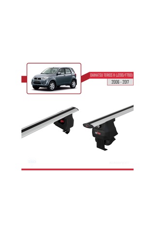 Daihatsu Terios Iı J200/f700 2006-2017 Arası İle Uyumlu Ace-4 Ara Atkı Tavan Barı Gri
