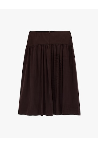 Koton Normal Bel Pilili Kloş Midi Etek Mürdüm 6sak70012ew Mor