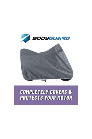 Bodygard Motosiklet Brandası Su Geçirmez Motor Branda - Gri Extra Large Topcase