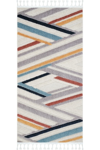 Cool Halı Palazzo Renkli Mutfak Halısı Bukle Tezgah Önü Leke Tutmaz Yumuşak Kabartmalı Modern Halı