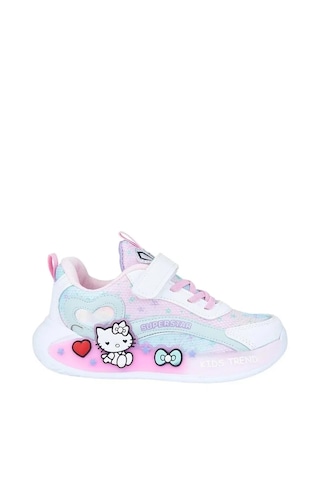 Zacoz Kız Çocuk Sevimli Figürlü Renkli Günlük Spor Sneaker Ayakkabı Beyaz