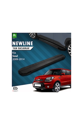 S-dizayn Kia Soul Newline Siyah Yan Basamak 173 Cm 2009-2014