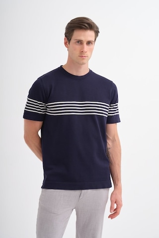 Cazador Erkek Bisiklet Yaka Triko Tshirt 30400 Lacivert Lacivert