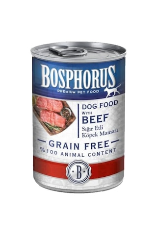Bosphorus Tahılsız Sığır Etli Konserve Yetişkin Köpek Maması 415 G Bosphorus Tahılsız Sığır Etli Konserve Yetişkin Köpek Maması 415 G