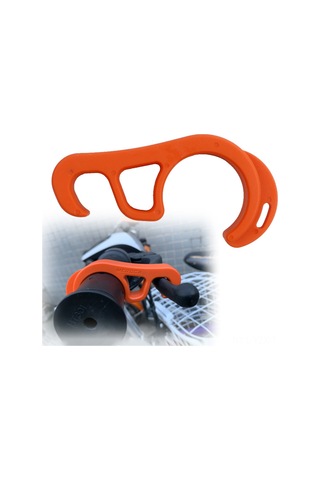 Yaozixa Bisiklet Ve Motosiklet İçin Sabit Park Fren Kilit Kancası - Eğik Yollarda Sabit Durumu Sağlar - Hafif Ve Dayanıklı Turuncu Pp Plastik Turuncu