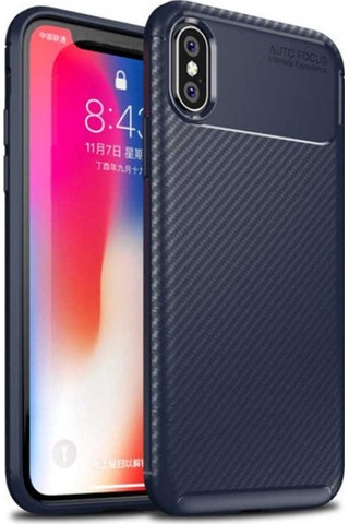 Apple Uyumlu iPhone X Kılıf Zore Negro Silikon Kapak Kahverengi