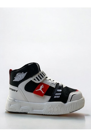 King Paolo King Hafif Çocuk Bilekli Sneaker Siyah/kırmızı Siyah - Kırmızı