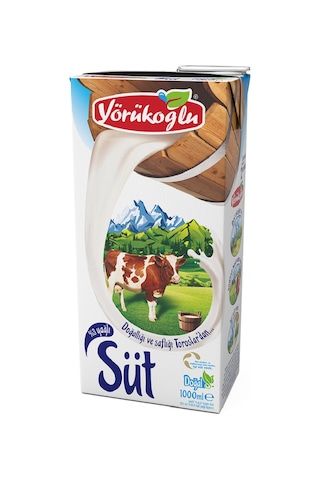 Yörükoğlu Yağlı Süt 1 Lt X 6 Adet