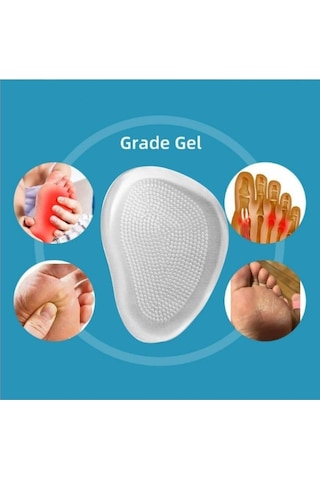 1çift Topuklu Kadın Ayakkabısı Için Kaydırmaz Şeffaf Jel Silikon Kendinden Yapışkanlı Tabanlık