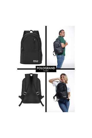 Orijinal Unisex Çok Gözlü Su Geçirmez Spor Kurs Laptop Gezi Seyahat Ve Günlük Kullanım Sırt Çantası siyah
