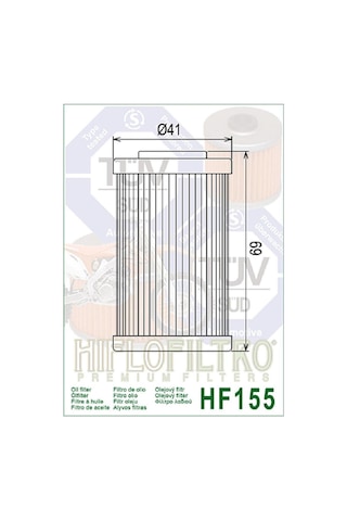 Hiflo Hf155 2020-2023 Ktm 390 Adventure Uyumlu Yağ Filtresi