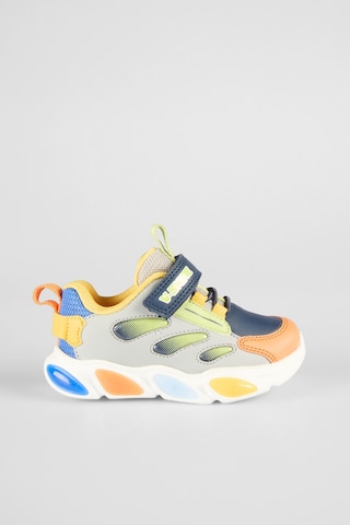 Vicco Lamb Çocuk Renkli Işıklı Cırtlı Hafif Spor Ayakkabı 346.25k.227 Gri