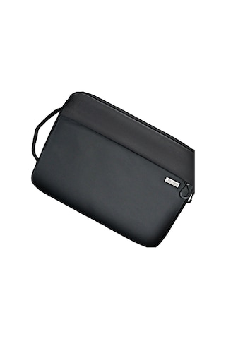 Lenyes Lb575 13-14 İnç Laptop Çantası Creator Serisi Darbe Emici Su Geçirmez Polyester Kumaş Siyah