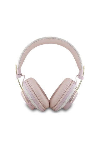 Guess Enc Teknolojili Metal Logolu Bluetooth Kulak Üstü Kulaklık Pembe