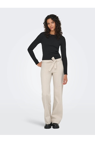 Only Onlmadison-missouri Hw Belt Kadın Pantolon 15367004 Ekru