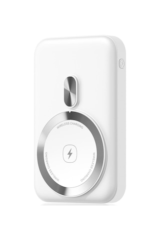 Polosmart Psm129 5000 Mah Kablosuz Powerbank 20w Pd Hızlı Şarj Type-c Çıkışlı Magsafe Beyaz Beyaz