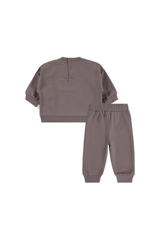 Civil Baby Fırfırlı Basic 6-18 Ay Takım - Kahve