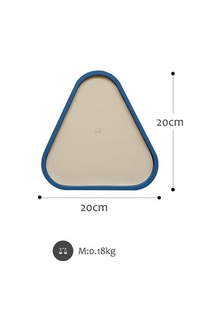 Sones Masaüstü Sığ Depolama Tepsisi Çeşitli Eşya Tepsisi Mücevher Sergileme Tepsisi, Üçgen Yeşil Lotus