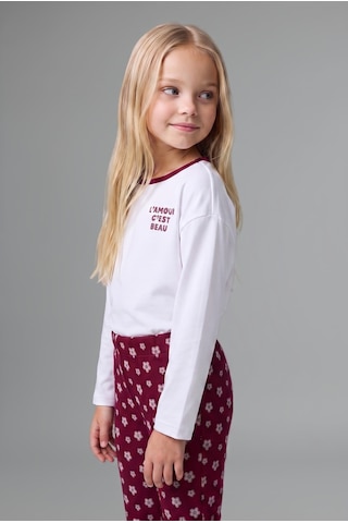 Defacto İspanyol Paça Fitilli Çiçekli Kaşkorse Tayt Kız Bebek I0702a526aubr239 Bordo-br239