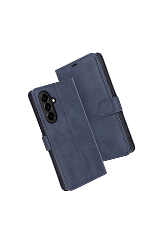 Newface Samsung Galaxy Uyumlu S25 Fe Trend S Plus Kapaklı Kılıf Glblseme - 15 - Lacivert