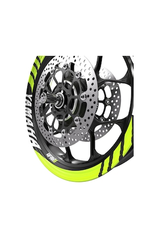 Yamaha R25 Geniş Jant Şeridi Florasan Sarı