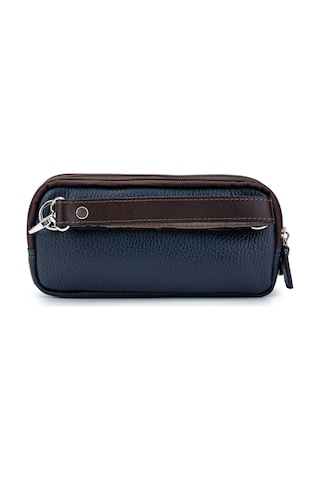 Tamer Tanca Erkek Hakiki Deri Lacivert El Çantası 688 1989 Erk Canta Y24 Lacı Fltr/kahve Lacivert