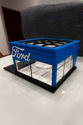 Ford Showroom Tasarımlı Dekoratif Diorama 1:64