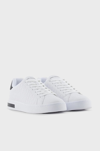 Armani Exchange Erkek Ayakkabı Xm000140 Af11916 M0028 Beyaz-siyah Beyaz-siyah