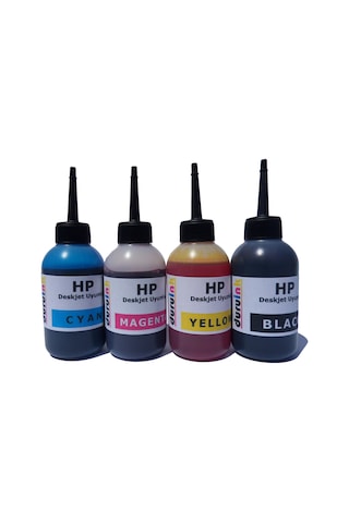HP 3735 5020 5030 5032  (304) KARTUŞ MÜREKKEP DOLUM SETİ 4X100ML
