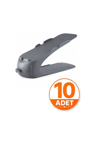 10'lu Ayakkabı Rampası Ayarlanabilir Ayakkabı Standı Dolap İçi Yer Kazandıran Organizer Diğer