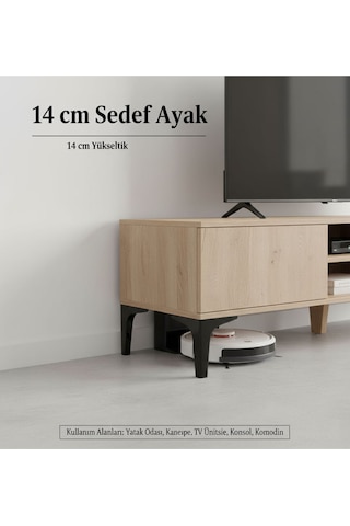Sedef 17 Cm Krom Mobilya Kanepe Sehpa Tv Ünitesi Koltuk Ve Konsol Ayağı Krom