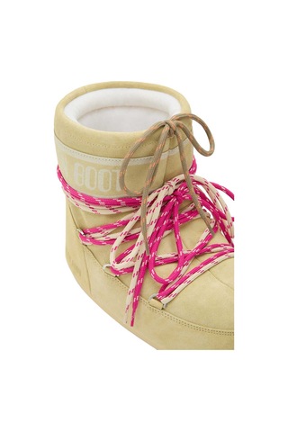 B021 Light Yellow Bot Kadın 80d1409670 Moon Boot Icon Low Suede Laces 36-41 Sarı