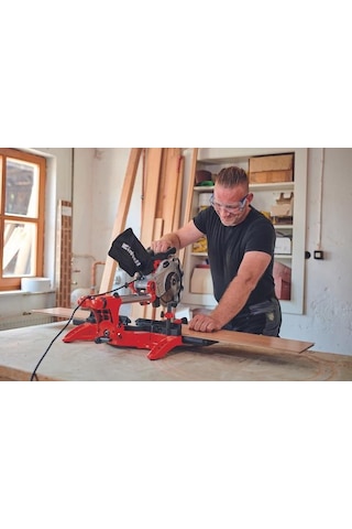 Einhell Pistonlu Gönye Testere TC-SM 2131/2 Dual 4300390, 1800 W, 62 × 310 mm kesme derinliği/genişliği