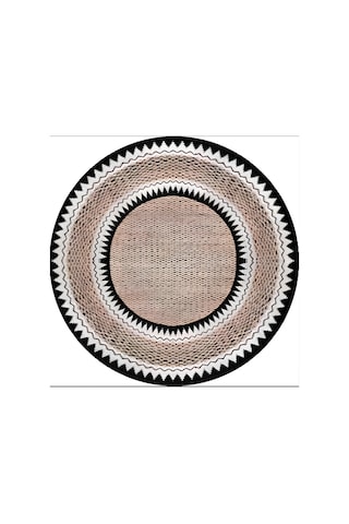 Blg Home Circle Bambu Koleksiyonu Yuvarlak Dijital Baskı Halı 8722 Çok Renkli
