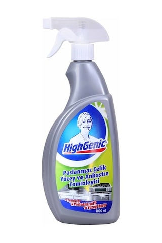 HighGenic Paslanmaz Çelik Yüzey ve Ankastre Temizleyici 1000 ml