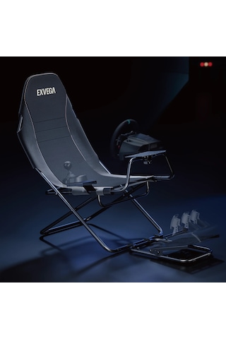 Exvega Katlanabilir Koltuklu Sim Racing Yarış Simülatörü Kokpiti Sr02