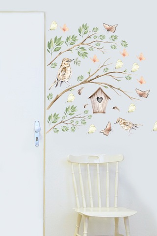 Kuş Evi Temalı Çocuk Odası Sticker Seti