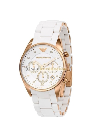 Emporio Armani Ar5919 Beyaz Silikon Kaplama Saat Kordonu