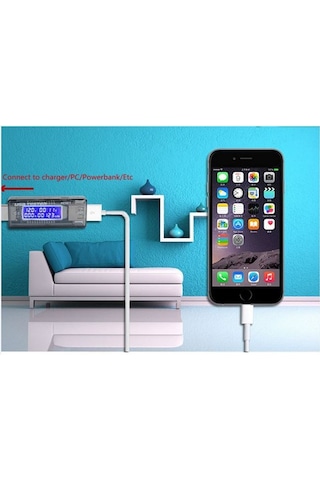 Usb Voltmetre. Ampermetre Voltaj Akım Gerilim Ölçer N11.40