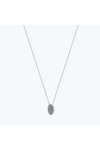 Altınbaş Pırlanta Oval Kolye Lc063x-8k Beyaz