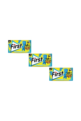 Fırstfirst Sour Patch Kids Blue Raspberry Ahududu Aromalı Şekersiz Sakız 27 G - 3'lü Paket
