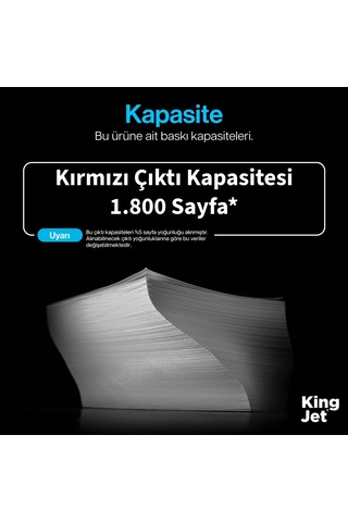 Kingjet Hp Uyumlu Cf213a Kırmızı Standart Kapasiteli Tekli Çipli Uyumlu Toner Laserjet Pro 200 Color M251nw