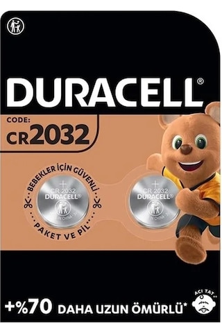 Duracell Cr2032 Lityum Düğme Pil 2li Paket