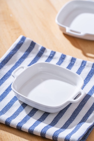 Acar Pure Carmen Kare Tabak - 12.5 Cm Beyaz