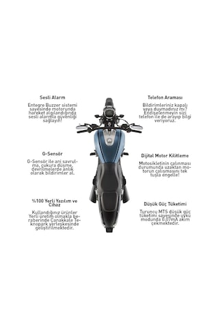 Turuncu Motosiklet Takip Cihazı 24 Aylık